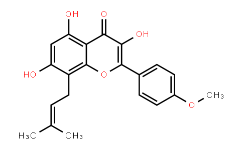 3,5,7-Trihydroxy-2-(4-methoxyphenyl)-8-(3-methylbut-2-enyl)chromen-4-one